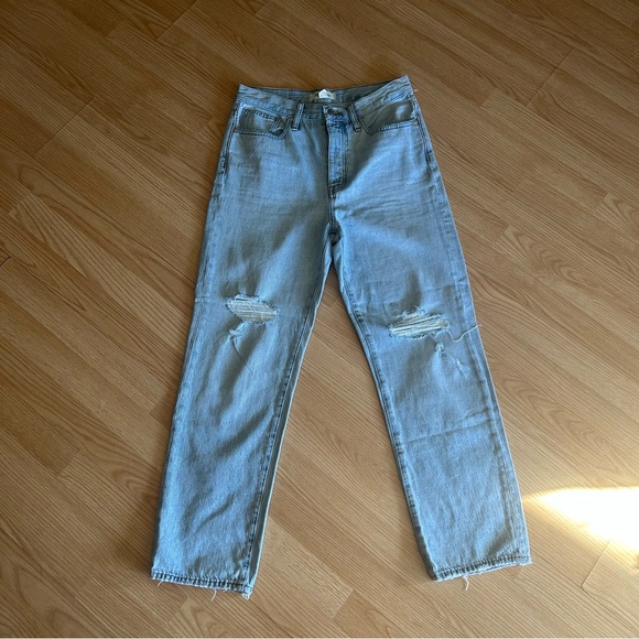 Madewell Denim - Madewell Button Fly Distressed The Dad Jean Women’s 26